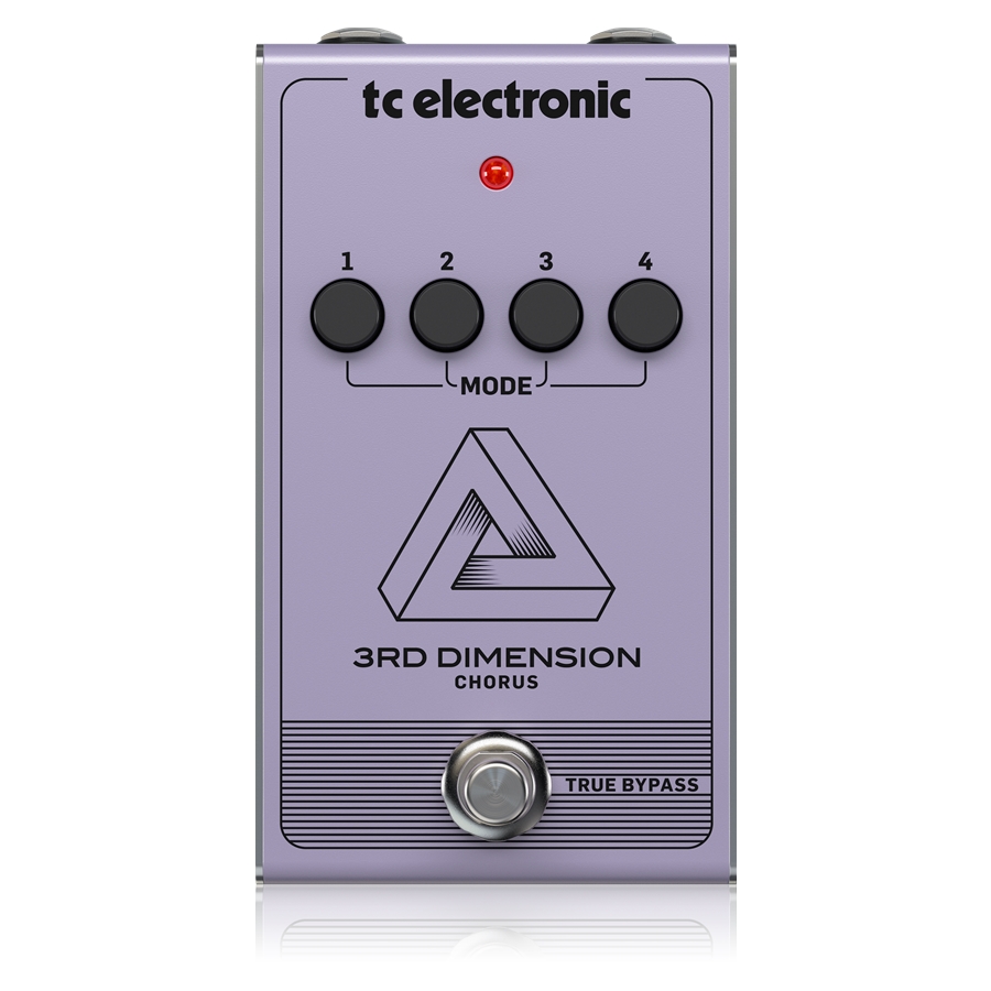 TC ELECTRONIC - Vintage Analog Chorus Pedal Recreation with 4-Button Effect Selection and BBD Circuitry