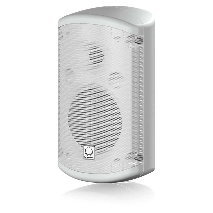 TURBOSOUND - Pair of 2 Way 5" Full Range Loudspeakers with Line Transformers for Installation Applications (White)
