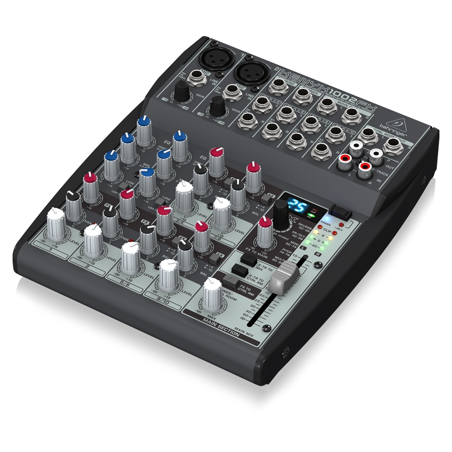 BEHRINGER - Premium 10-Input 2-Bus Mixer with XENYX Mic Preamps, British EQs and Multi-FX Processor