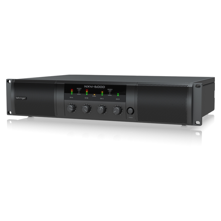 BEHRINGER - Ultra-Lightweight 6000-Watt 4-Channel Class-D Power Amplifier with SmartSense Loudspeaker Impedance Compensation