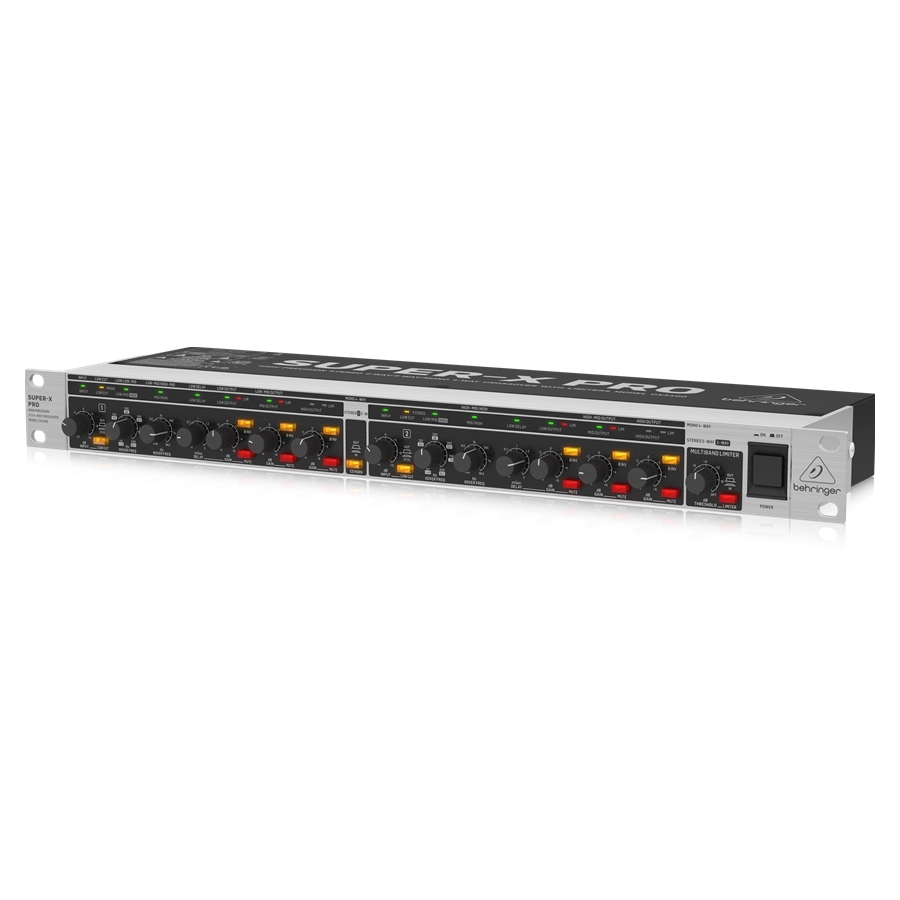 BEHRINGER - High-Precision Stereo 2-Way/3-Way/Mono 4-Way Crossover with Limiters, Adjustable Time Delays and CD Horn Correction