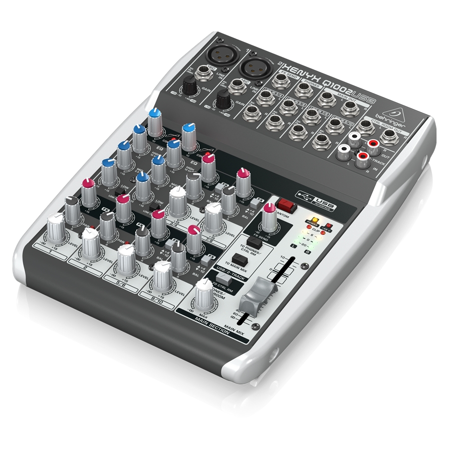 BEHRINGER - Premium 10-Input 2-Bus Mixer with XENYX Mic Preamps & Compressors, British EQs and USB/Audio Interface