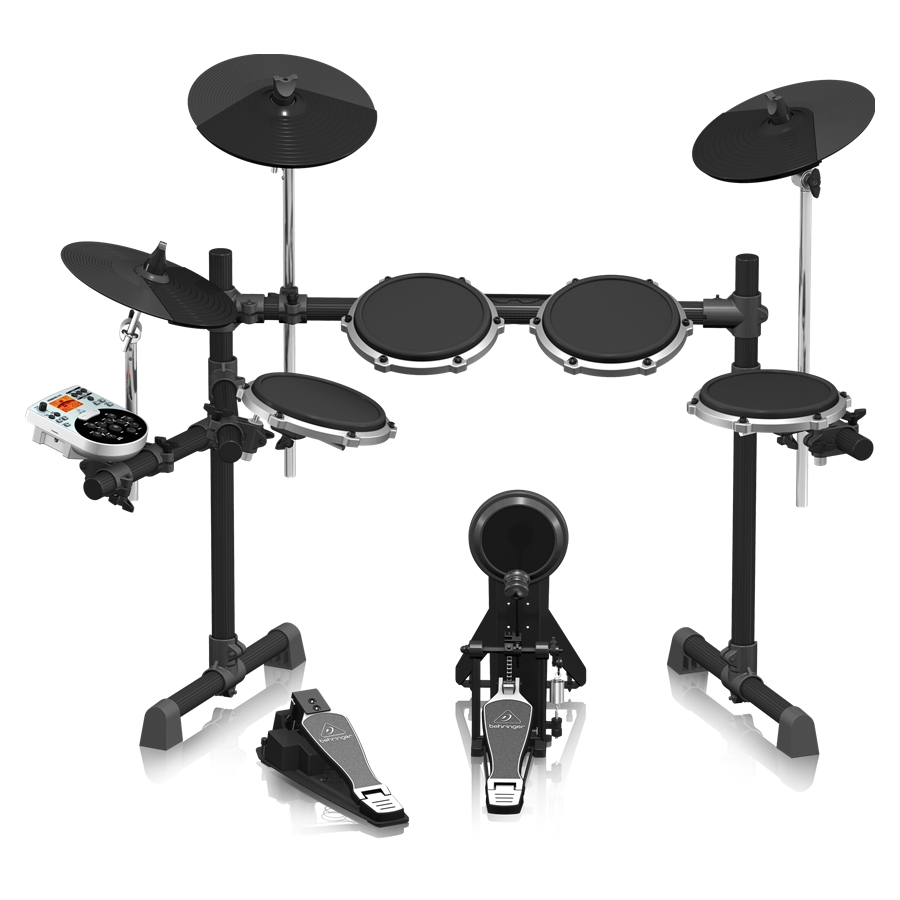 BEHRINGER - High-Performance 8-Piece Electronic Drum Set with 175 Sounds, 15 Drum Sets, LCD Display and USB/MIDI Interface