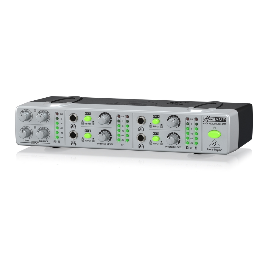 BEHRINGER - Ultra-Compact 4-Channel Stereo Headphone Amplifier