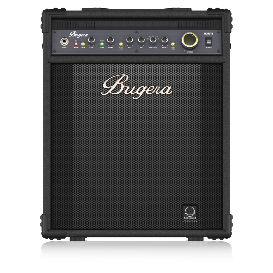 BUGERA - 1000-Watt Bass Amplifier with Original 15" Turbosound Speaker, MOSFET Preamp, Compressor and DYNAMIZER Technology