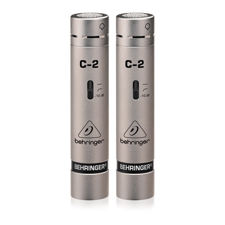 BEHRINGER - 2 Matched Studio Condenser Microphones