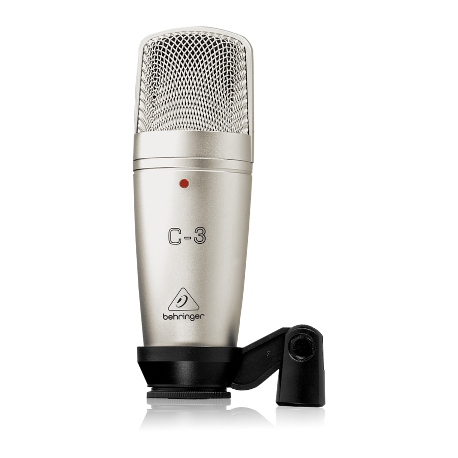 BEHRINGER - Dual-Diaphragm Studio Condenser Microphone