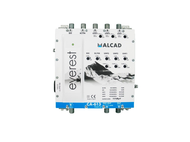 ALCAD - AMPLIFIER 3X-UHF-BIII-BI/FM EVEREST