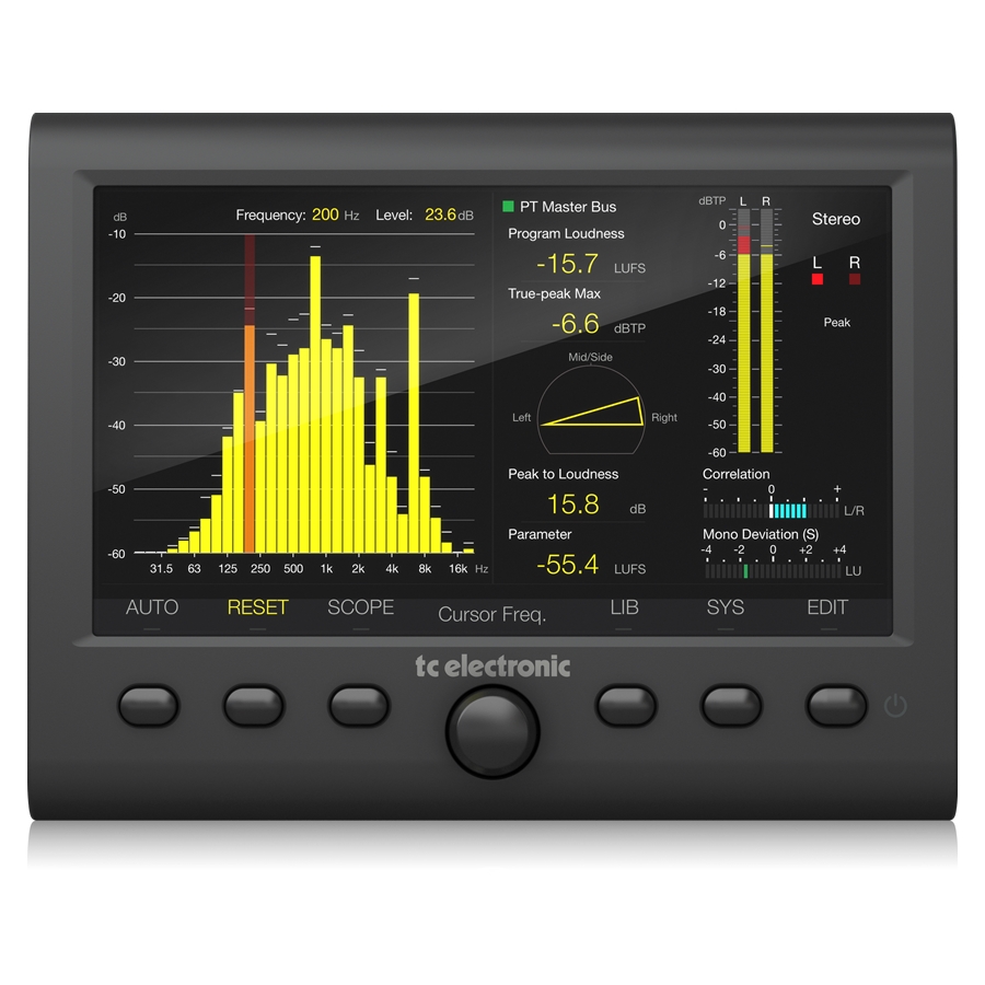 TC ELECTRONIC - Stereo Audio Meter with 7" High Resolution Display and USB Connection for Plug-In Metering