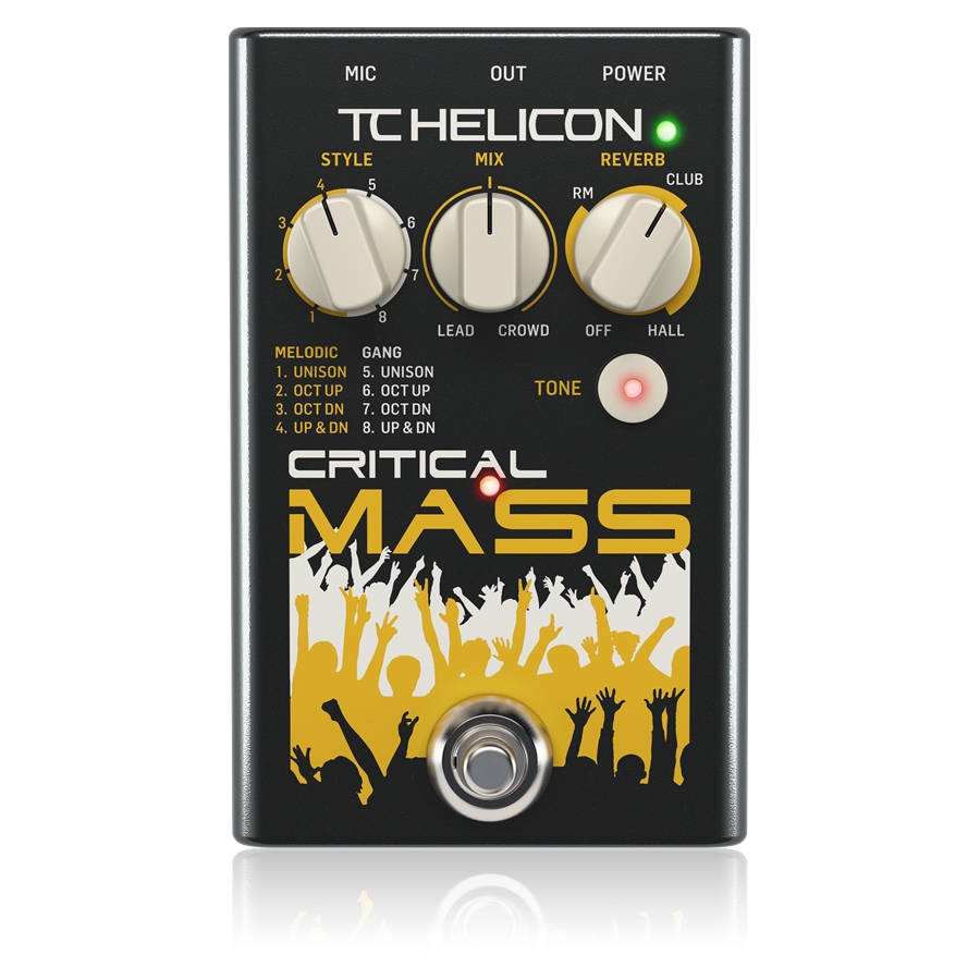 TC HELICON - Studio-Quality Vocal Stompbox for Large Group-Sound Effects