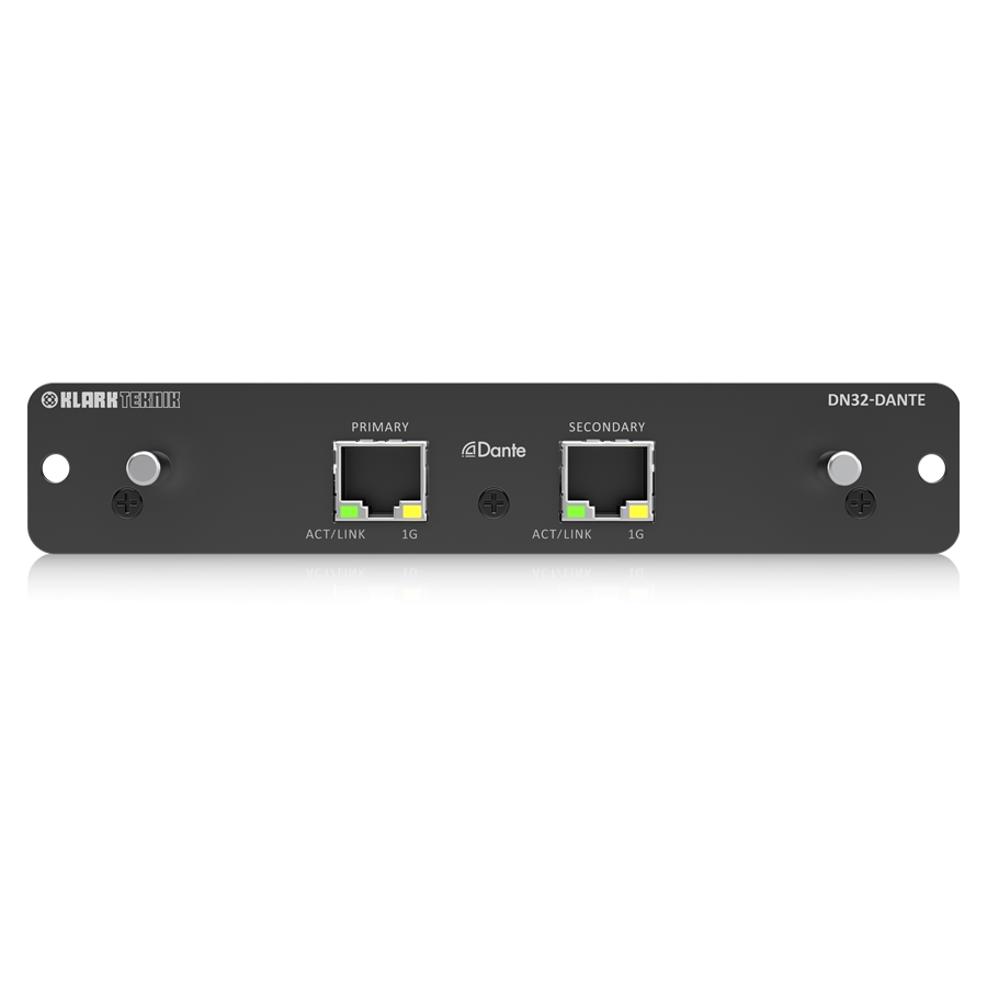 KLARKTEKNIK - Audinate Dante Expansion Module with up to 32 Bidirectional Channels