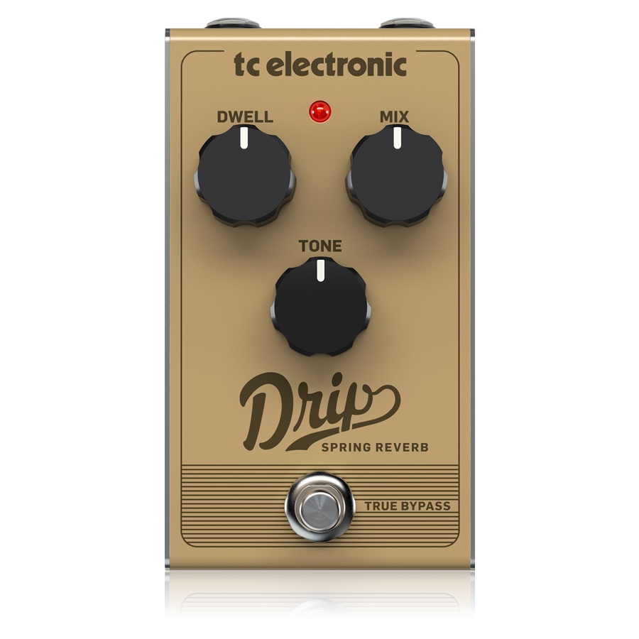 TC ELECTRONIC - Retro Spring Reverb with Adjustable Dwell, Mix and Tone for Sparkling Reverb Sound