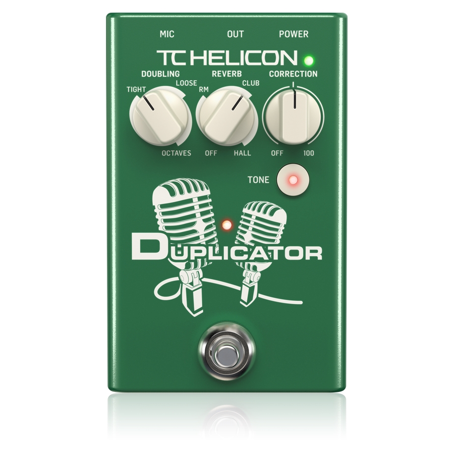 TC HELICON - Ultra-Simple Vocal Effects Stompbox with Doubling, Reverb and Pitch Correction