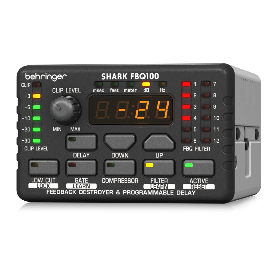 BEHRINGER - Automatic Feedback Destroyer with Integrated Microphone Preamp, Delay Line, Noise Gate and Compressor