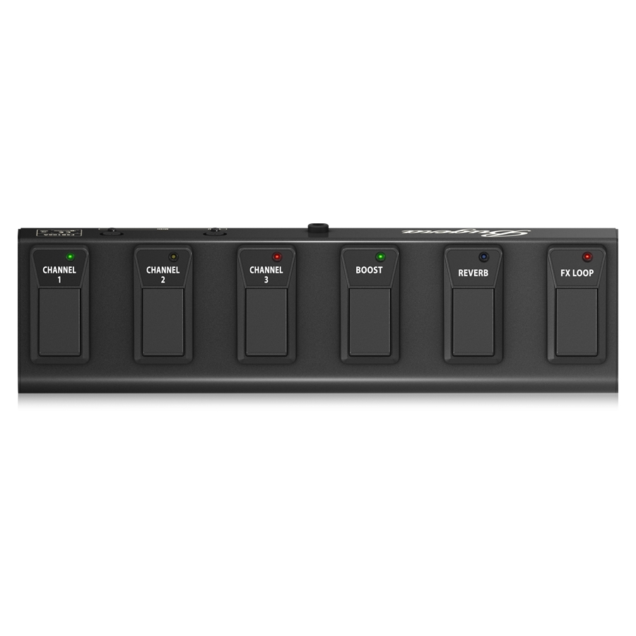 BUGERA - Heavy-Duty 6-Button Footswitch with Metal Case and Control LEDs