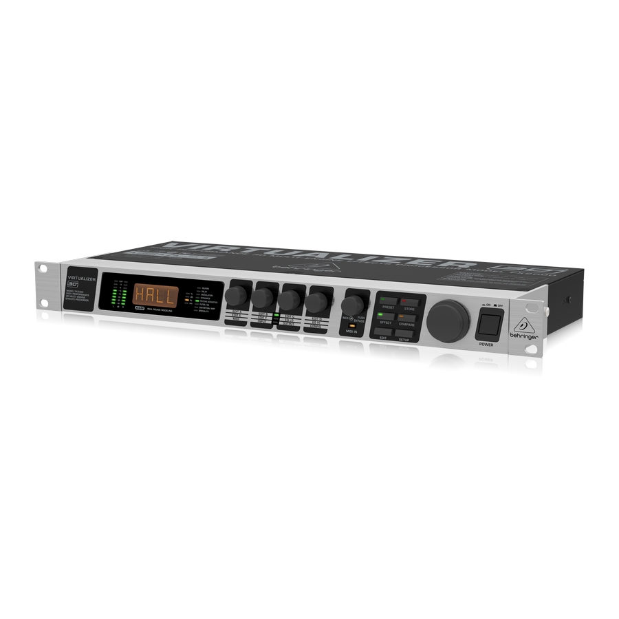 BEHRINGER - High-Performance 3D Multi-Engine Effects Processor