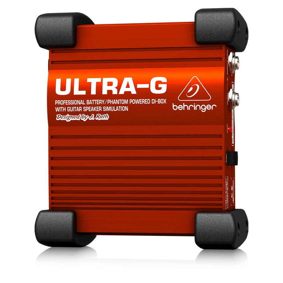 AUDIOCENTER - Professional Battery/Phantom Powered DI-Box with Guitar Speaker Emulation