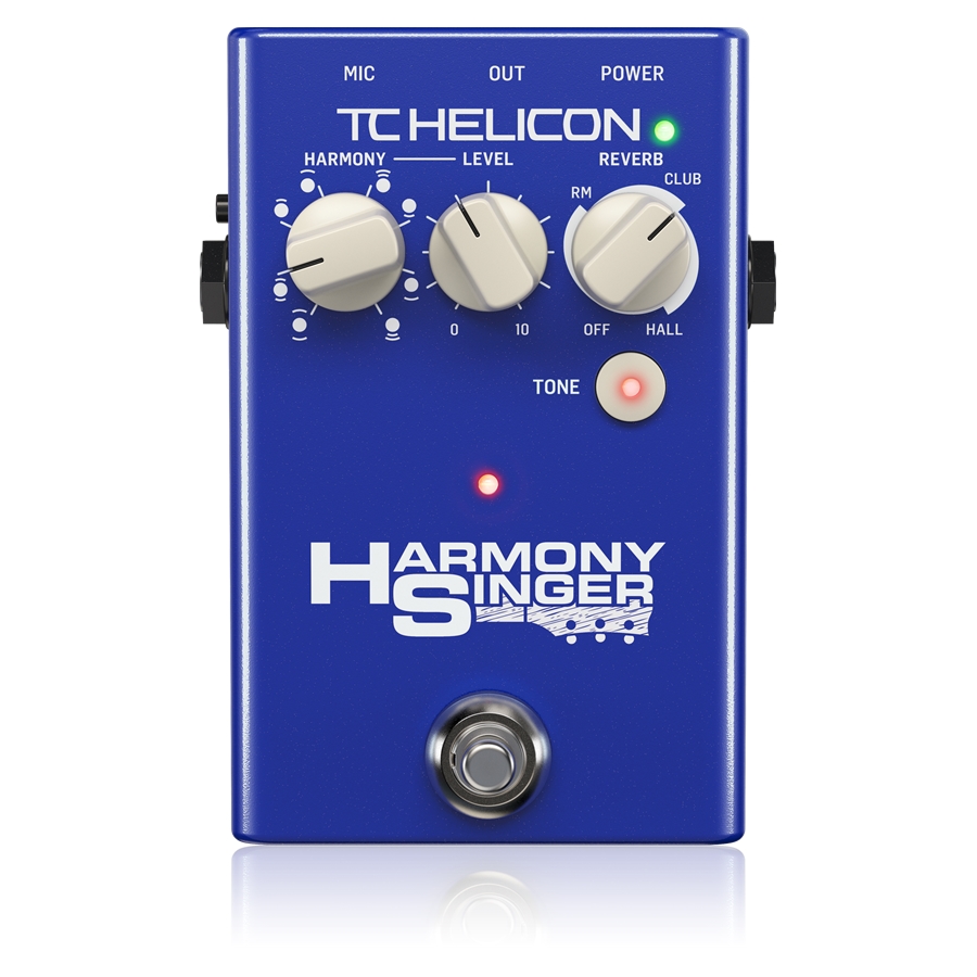 TC HELICON - Battery-Powered Vocal Effects Stompbox with Guitar-Controlled Harmony, Reverb and Tone