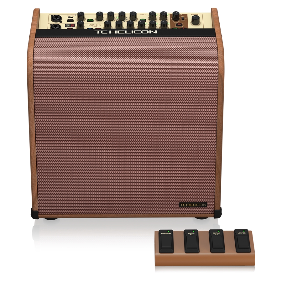 TC HELICON - 100 Watt 2-Channel Acoustic Amplifier with Vocal Processing, Looper, Tannoy Dual Concentric Speaker, Top Firing Tweeter