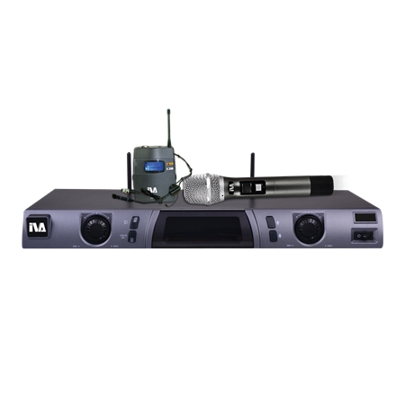 IVA - Professional Dual Channel UHF Wireless Microphone System