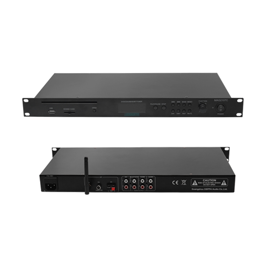 DSPPA - MAG2107C Multi-channel Media Player with CD/USB/FM/Bluetooth 1U