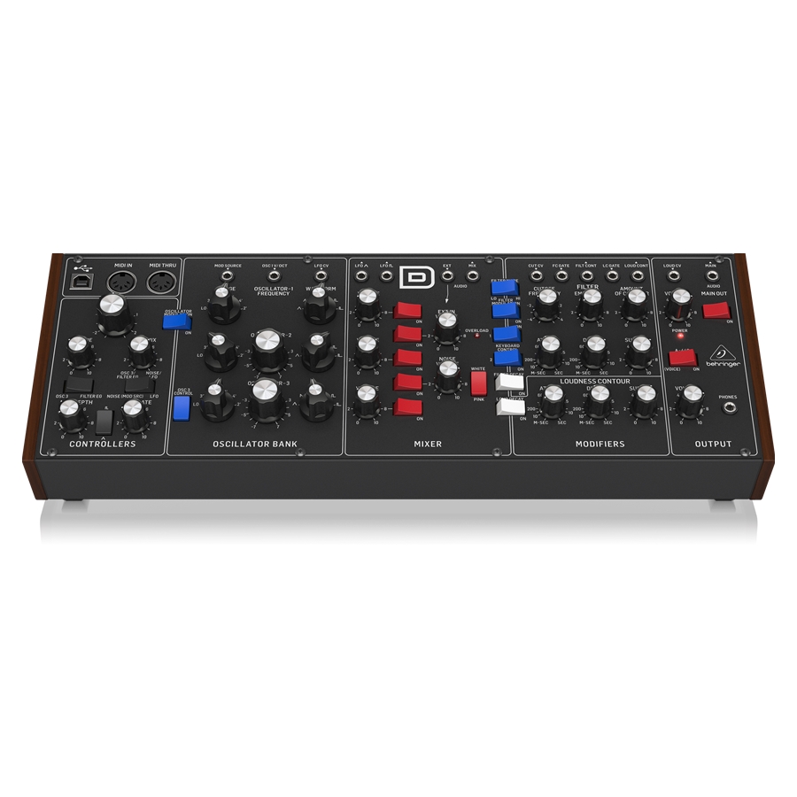 BEHRINGER - Authentic Analog Synthesizer with 3 VCOs, Ladder Filter, LFO and Eurorack Format