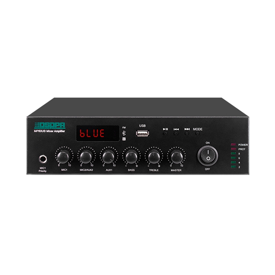 DSPPA - MP120UB Mini Digital Mixer Amplifier with USB & Bluetooth