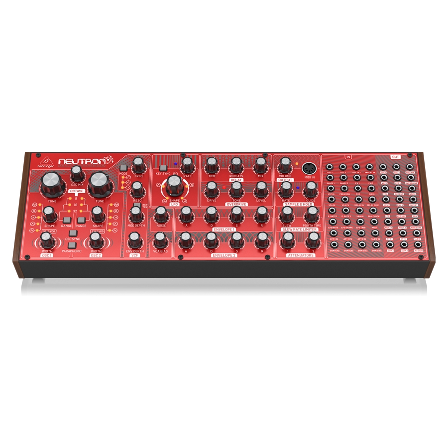 BEHRINGER - Paraphonic Analog and Semi-Modular Synthesizer with Dual 3340 VCOs, Multi-Mode VCF, 2 ADSRs, BBD Delay and Overdrive Circuit in a Eurorack Format