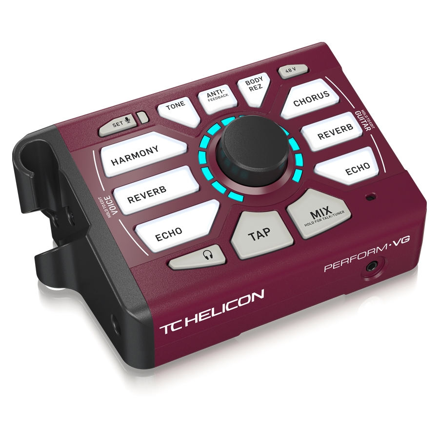 TC HELICON - Ultra-Simple Mic-Stand-Mount Vocal and Acoustic Guitar Processor for Solo and Duo Performers