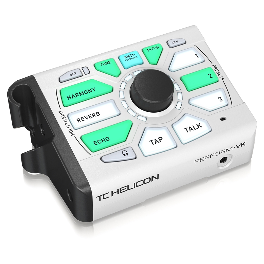 TC HELICON - Ultimate Mic Stand-Mount Vocal Processor for Studio-Quality Sound with Expandable Effects and Keyboard I/O