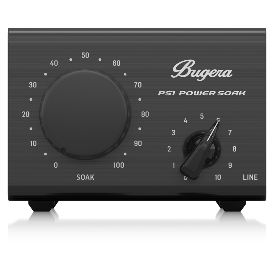 BUGERA - Passive 100-Watt Power Attenuator for Guitar and Bass Amplifiers with Emulated Mic Output