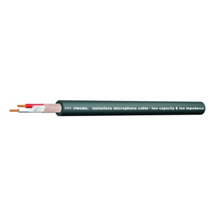 PROEL - Professional balanced microphone cable (2 x 0,22 mm2) with flexible overall jacket