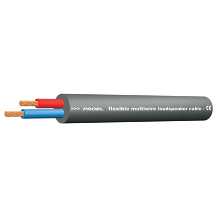 PROEL - Ultra-flexible 2 twisted conductors speaker cable for passive loudspeakers