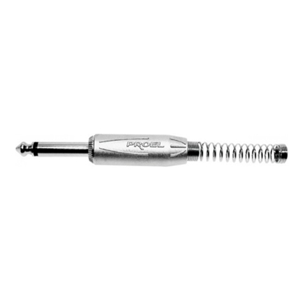 PROEL - New Professional 6,3 mm - 1/4” mono jack plug. Colour: Silver