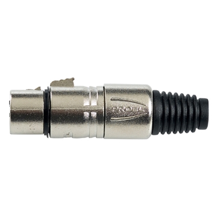 PROEL - Professional 3-pole XLR cable mount female socket, inner nylon clamping system with PVC terminal spring