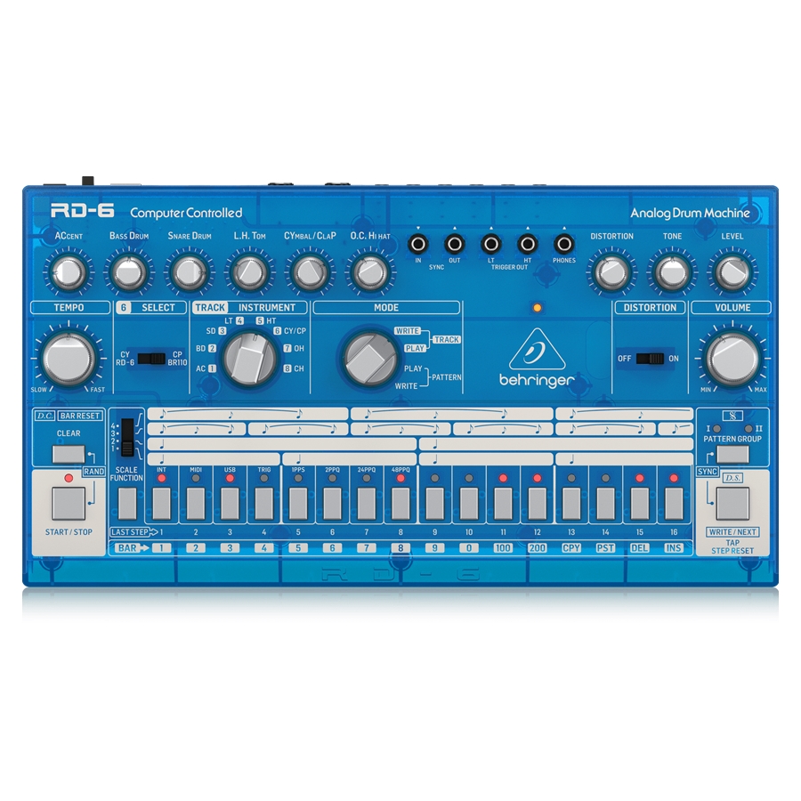 BEHRINGER - Classic Analog Drum Machine with 8 Drum Sounds, 16-Step Sequencer and Distortion Effect