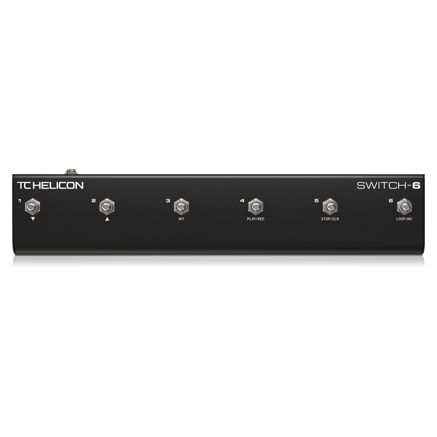 TC HELICON - Sturdy 6-Switch Accessory Pedal for Expanded Effects Control