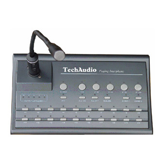 TECHAUDIO - TA-8001 Remote Paging Microphone