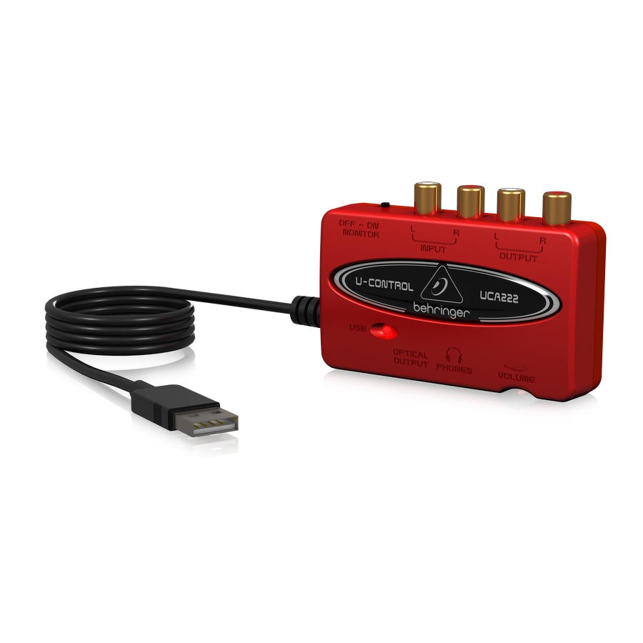 BEHRINGER - Ultra-Low Latency 2 In/2 Out USB Audio Interface with Digital Output