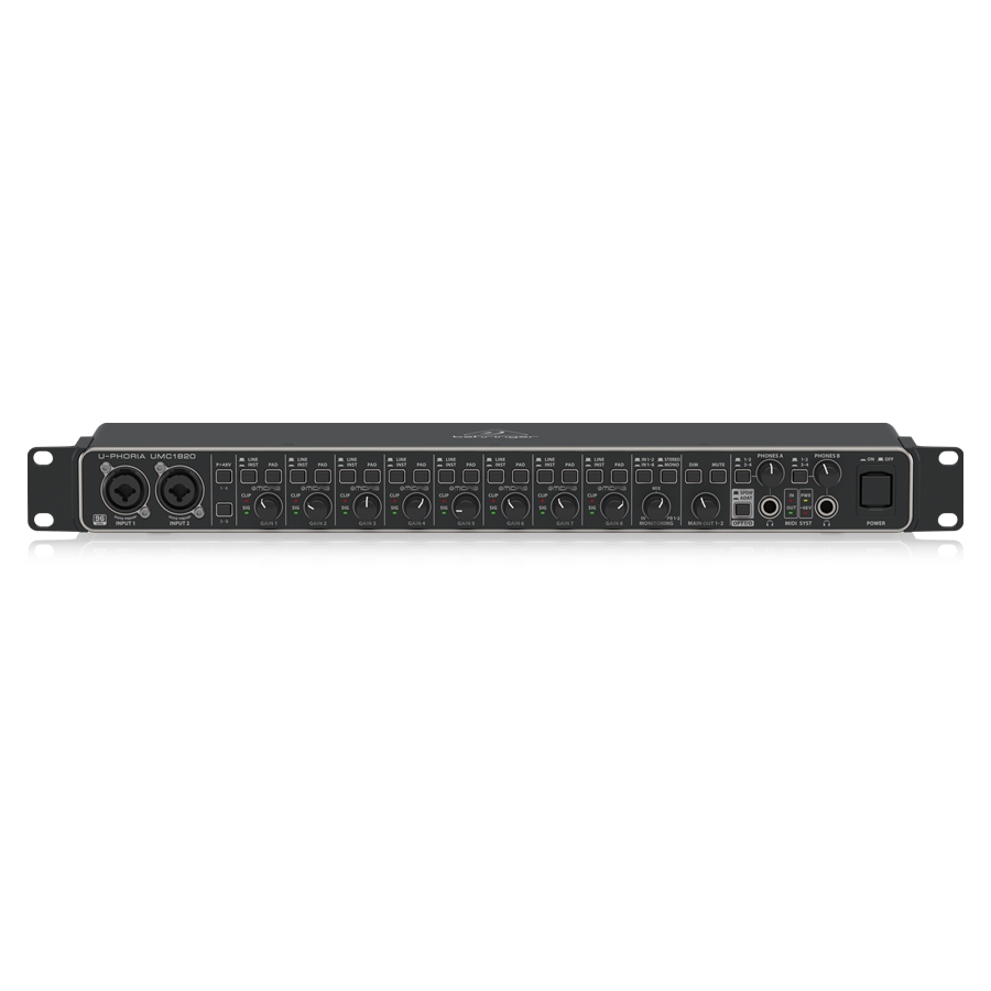 BEHRINGER - Audiophile 18x20, 24-Bit/96 kHz USB Audio/MIDI Interface with Midas Mic Preamplifiers