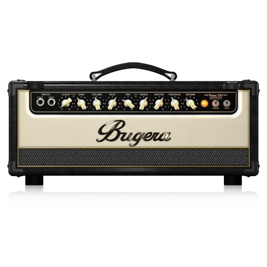 BUGERA - 22-Watt Vintage 2-Channel Tube Amplifier Head with INFINIUM Tube Life Multiplier and Reverb