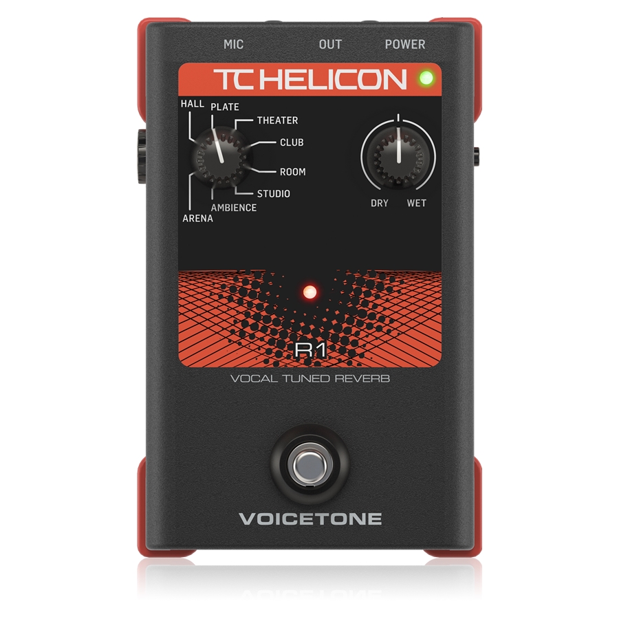 TC HELICON - Single-Button Stompbox for Studio-Quality Live Vocal Reverb