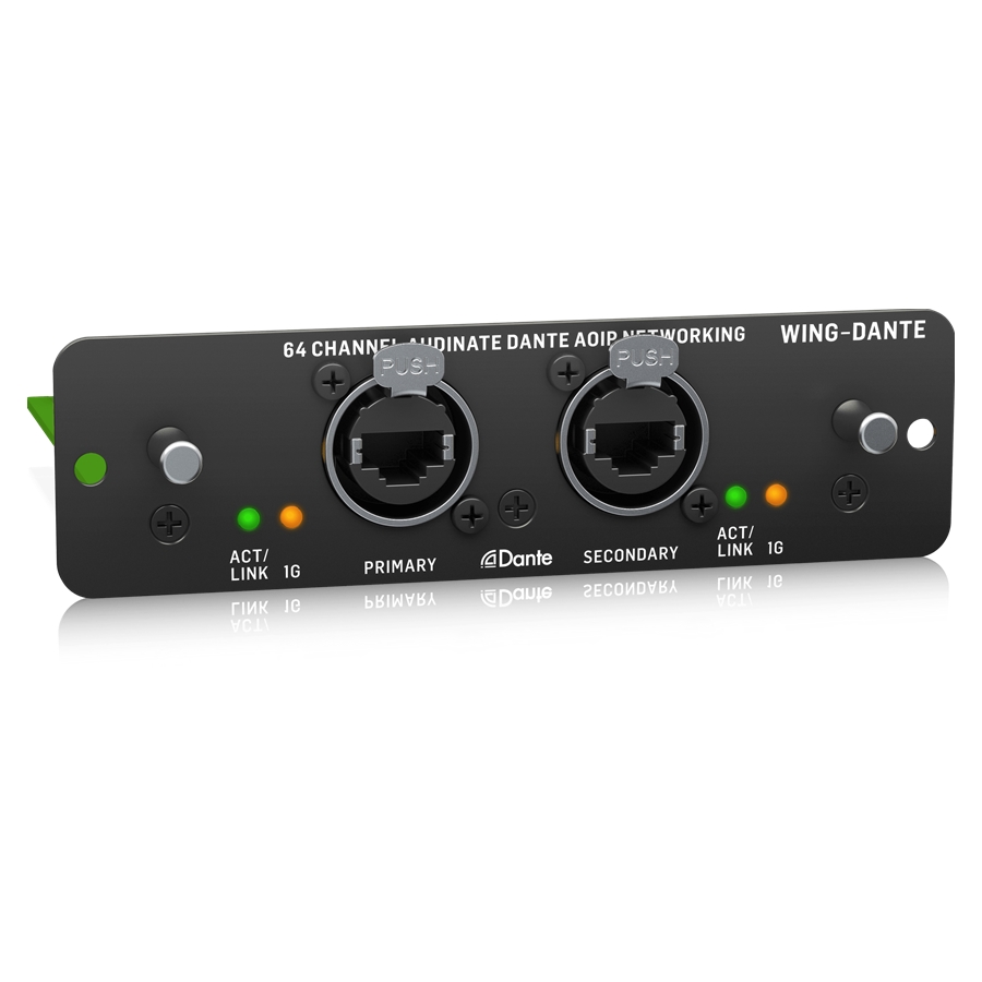 BEHRINGER - WING Expansion Card for 64x64-Channel Audinate Dante AoIP Networking