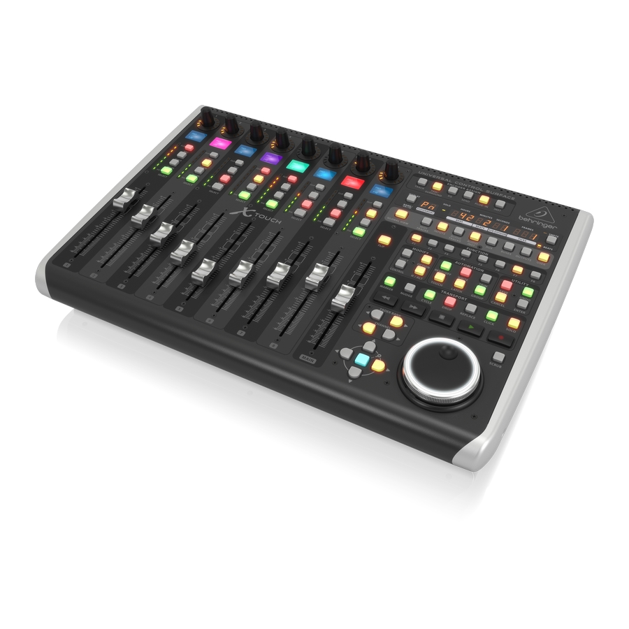 BEHRINGER - Universal Control Surface with 9 Touch-Sensitive Motor Faders, LCD Scribble Strips and Ethernet/USB/MIDI Interface