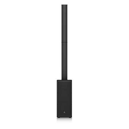 TURBOSOUND - 1,000 Watt Powered Column Loudspeaker with a Dual 8" Subwoofer, 9 Neodymium Drivers, Klark Teknik Spatial Sound Technology, Digital Mixer, Reverb, Remote Control via iPhone/iPad and Bluetooth Audio Streaming