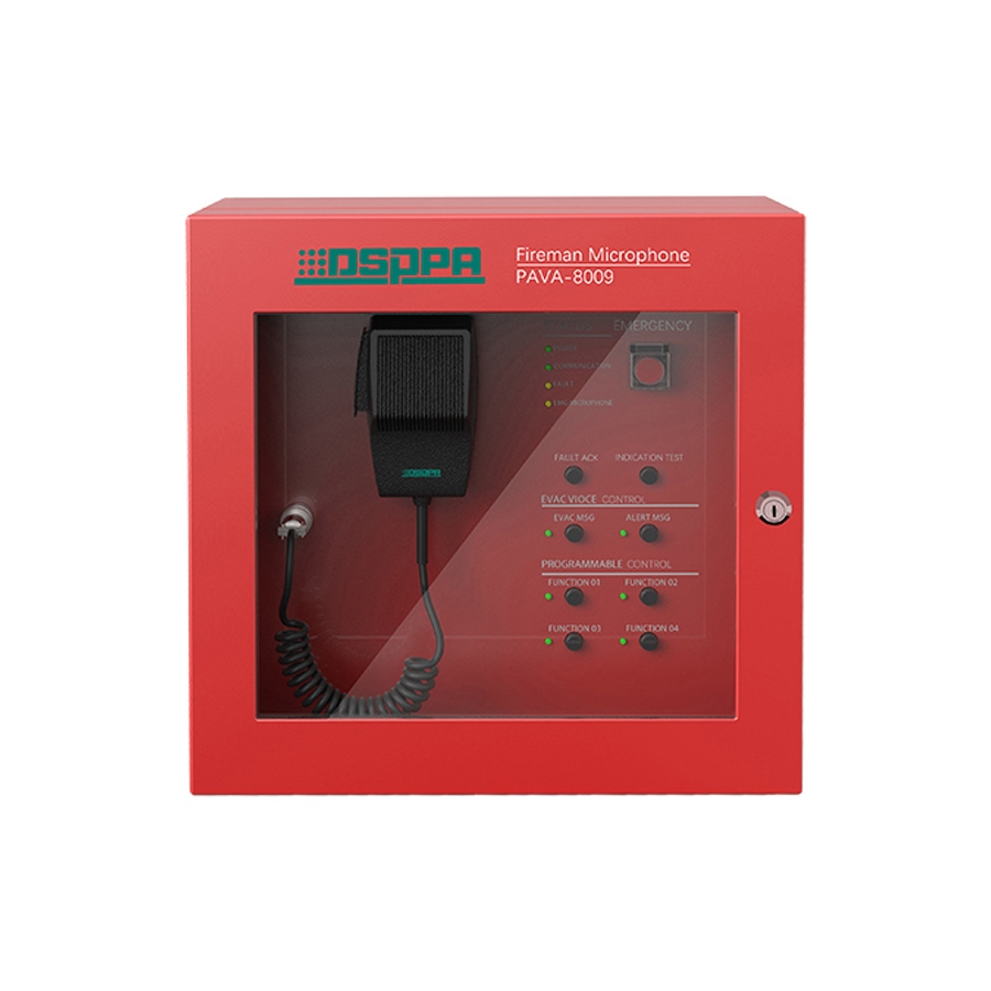 DSPPA - PAVA8009 Integrated Voice Alarm PA System Fireman Microphone