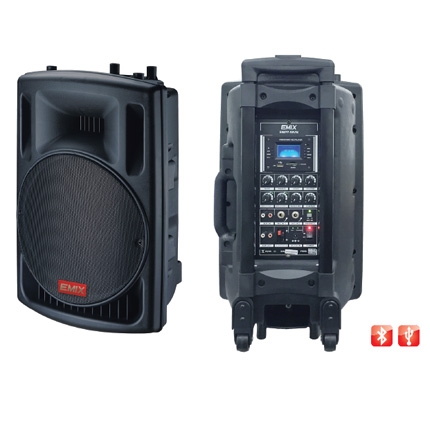 EMIX - 12" 350W / 15" 450W Portable Amplifier 